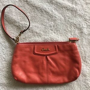 Coral Coach Pouch Purse